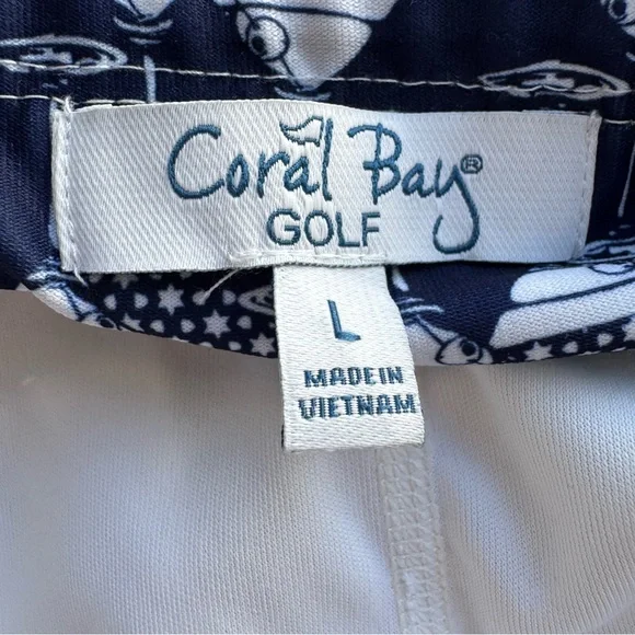 Coral Bay Golf Skort Skirt w/ Shorts Pull On Pickleball LARGE Stretch Martini - Picture 4 of 5